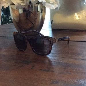Chloé gold studded tortoise sunglasses